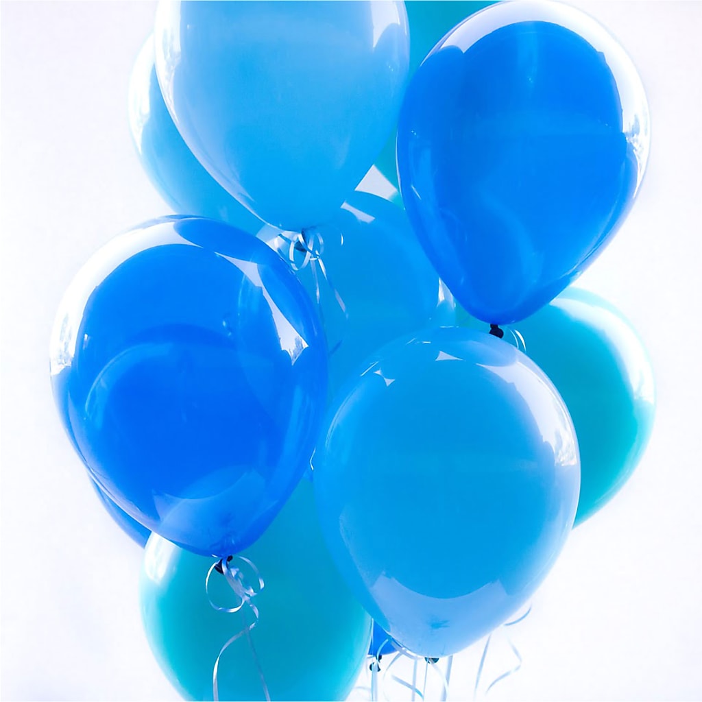 Dozen Latex Balloons Baby Blue – Safeway, Pleasanton CA