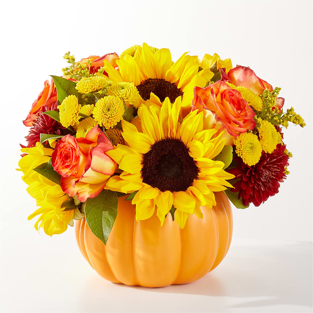 Golden Gourd Pumpkin Bouquet – Safeway, Pleasanton CA