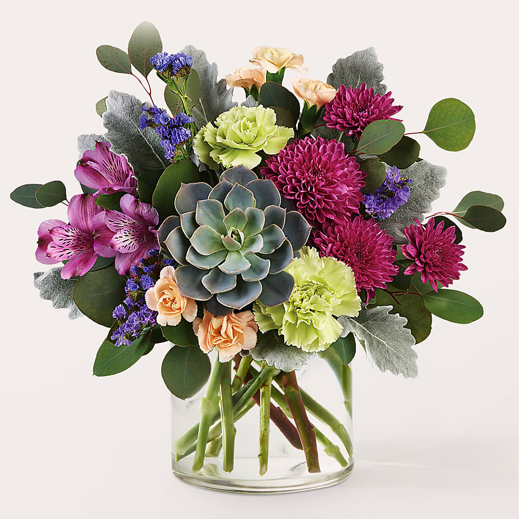 succulents safeway Botanical Dream Bouquet – green, lavender, purple flower arrangement | Pleasanton, CA