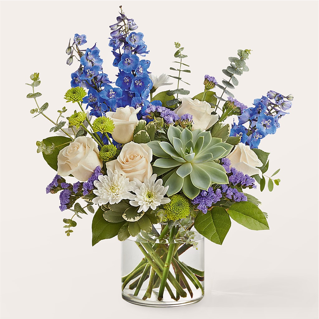 Cerulean Waves Bouquet – Safeway, Pleasanton CA