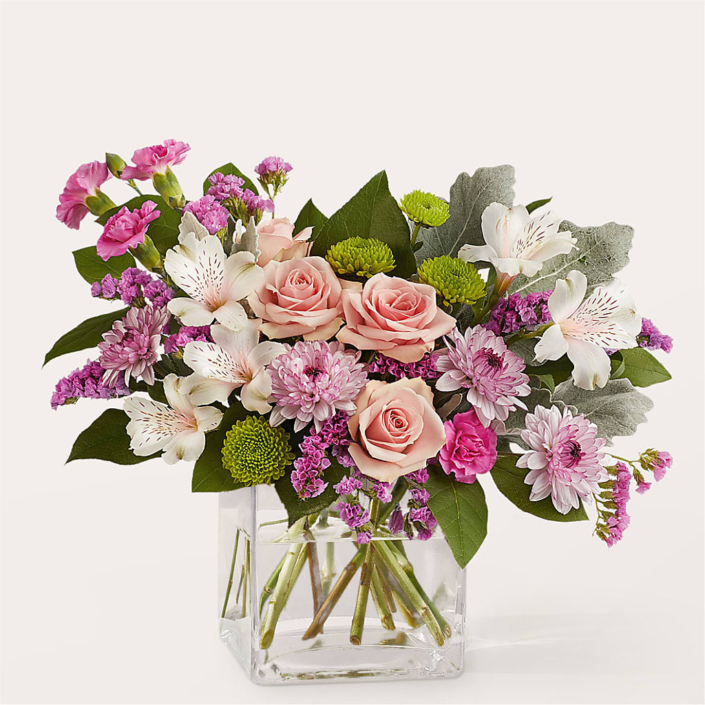 Pink Suede Bouquet – Safeway, Pleasanton CA
