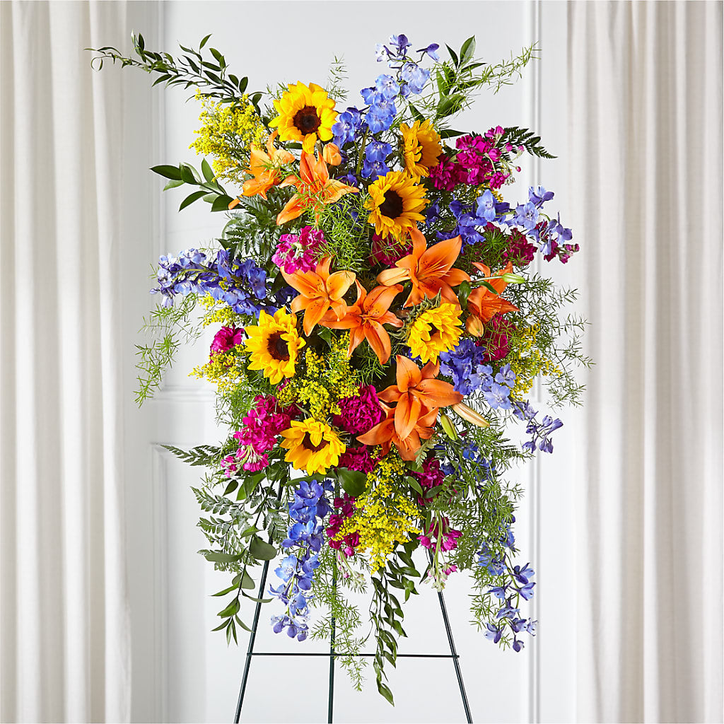 Sunlit Memories Standing Spray (Standard) – Safeway, Pleasanton CA