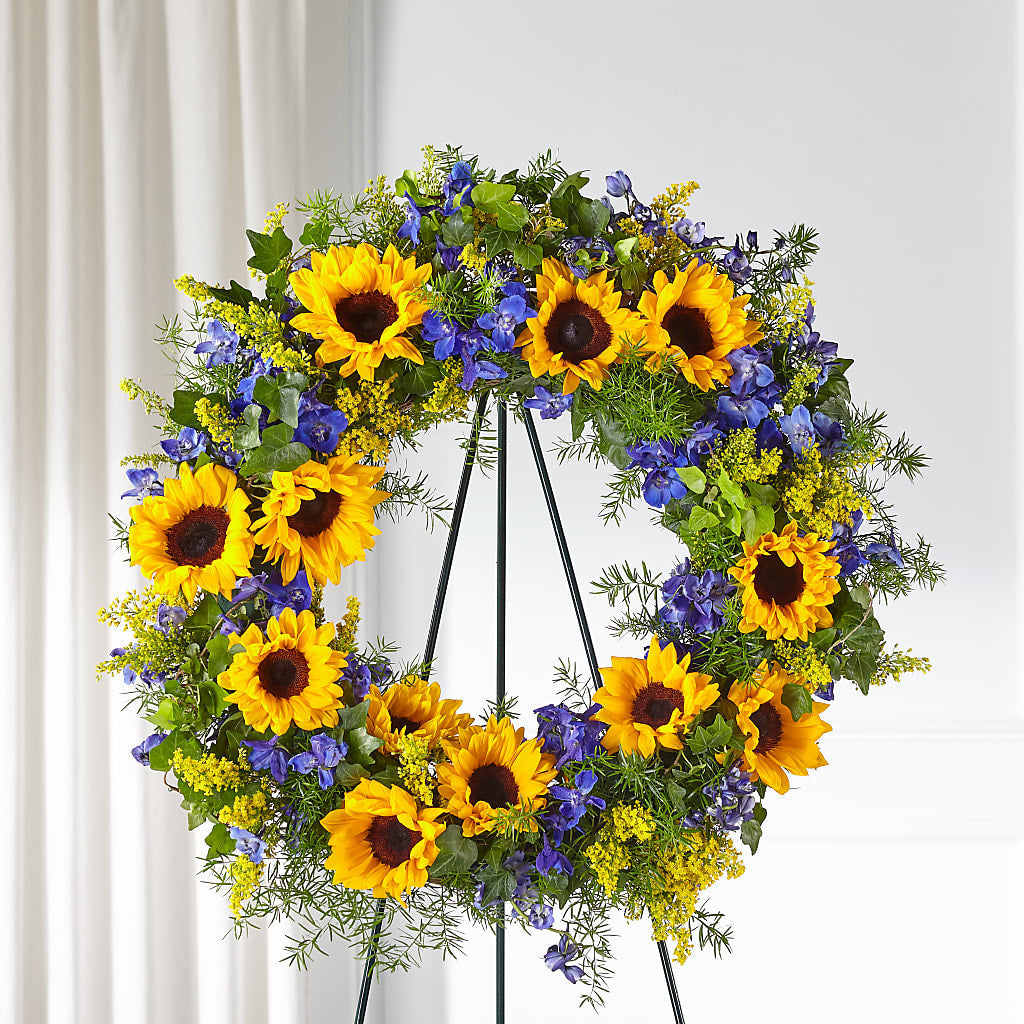 Bright Rays Wreath – Safeway, Pleasanton CA