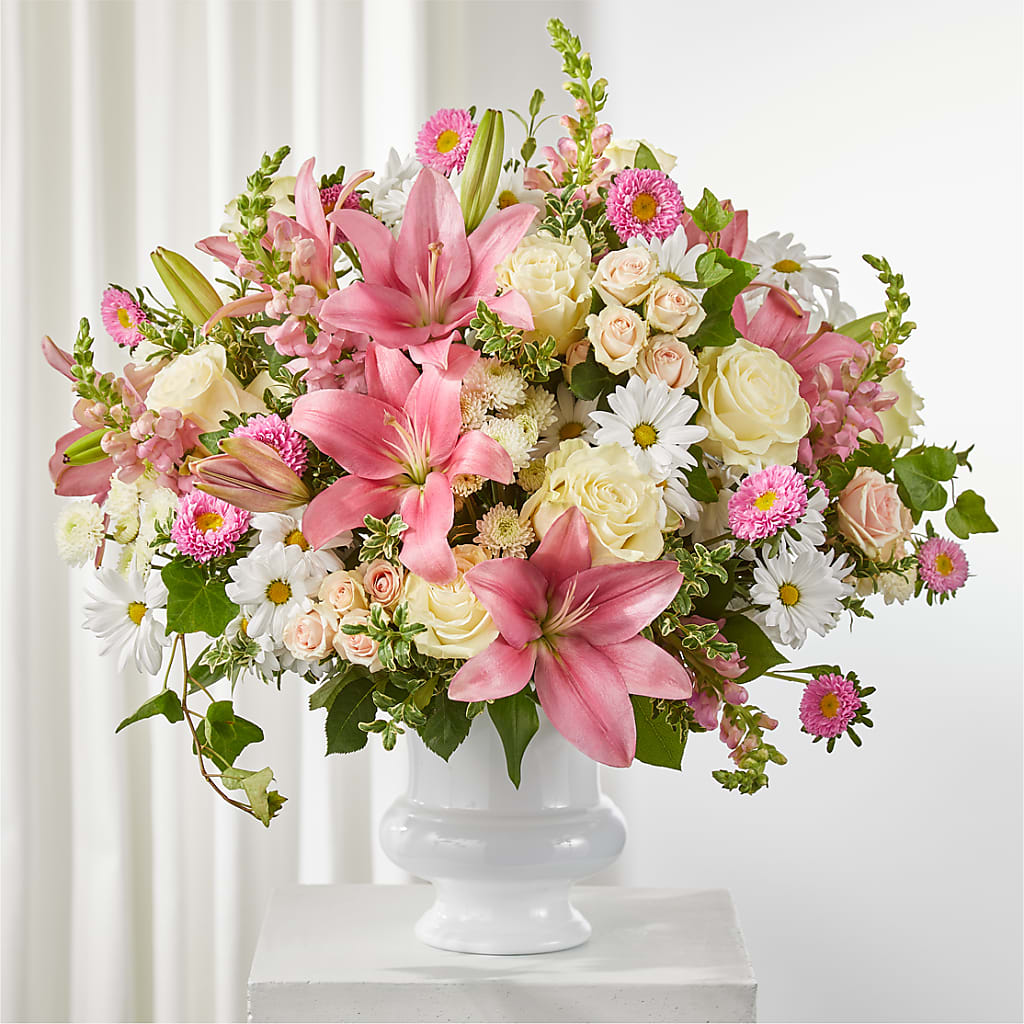 Empathetic Blooms Urn Arrangement – Safeway, Pleasanton CA