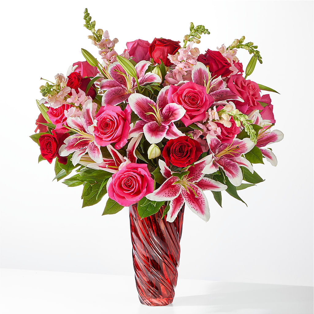 Always You Bouquet with Luxe Swirl Vase – Safeway, Pleasanton CA