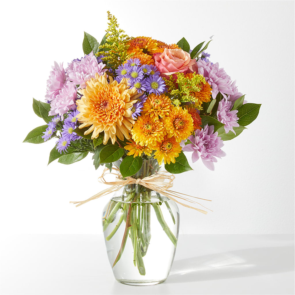 Countryside Bouquet – butterscotch, lavender, peach, purple