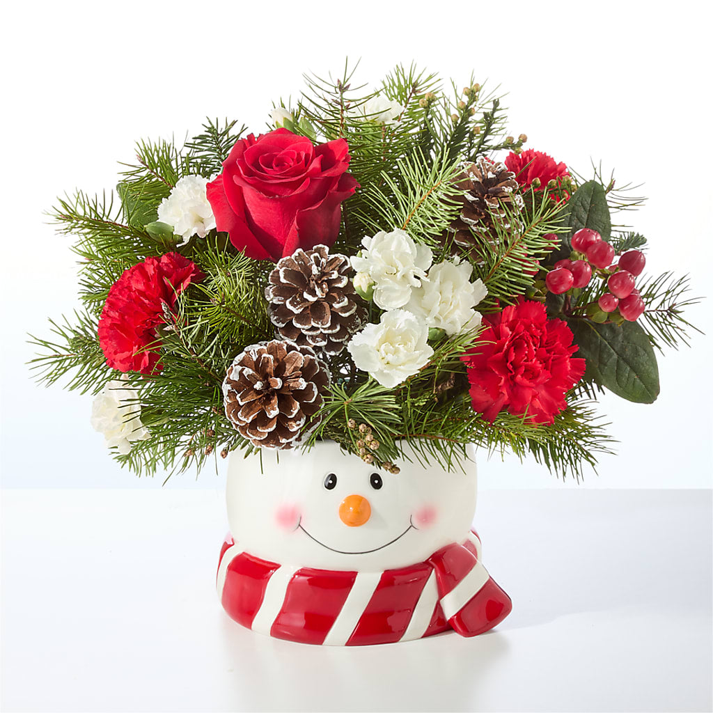 Jolly Snowman Bouquet –  Safeway, Pleasanton CA