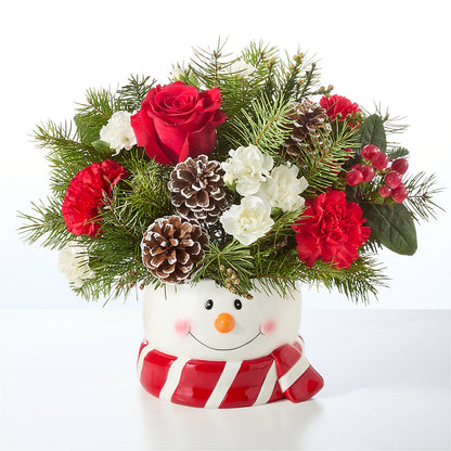 Jolly Snowman Bouquet –  Safeway, Pleasanton CA