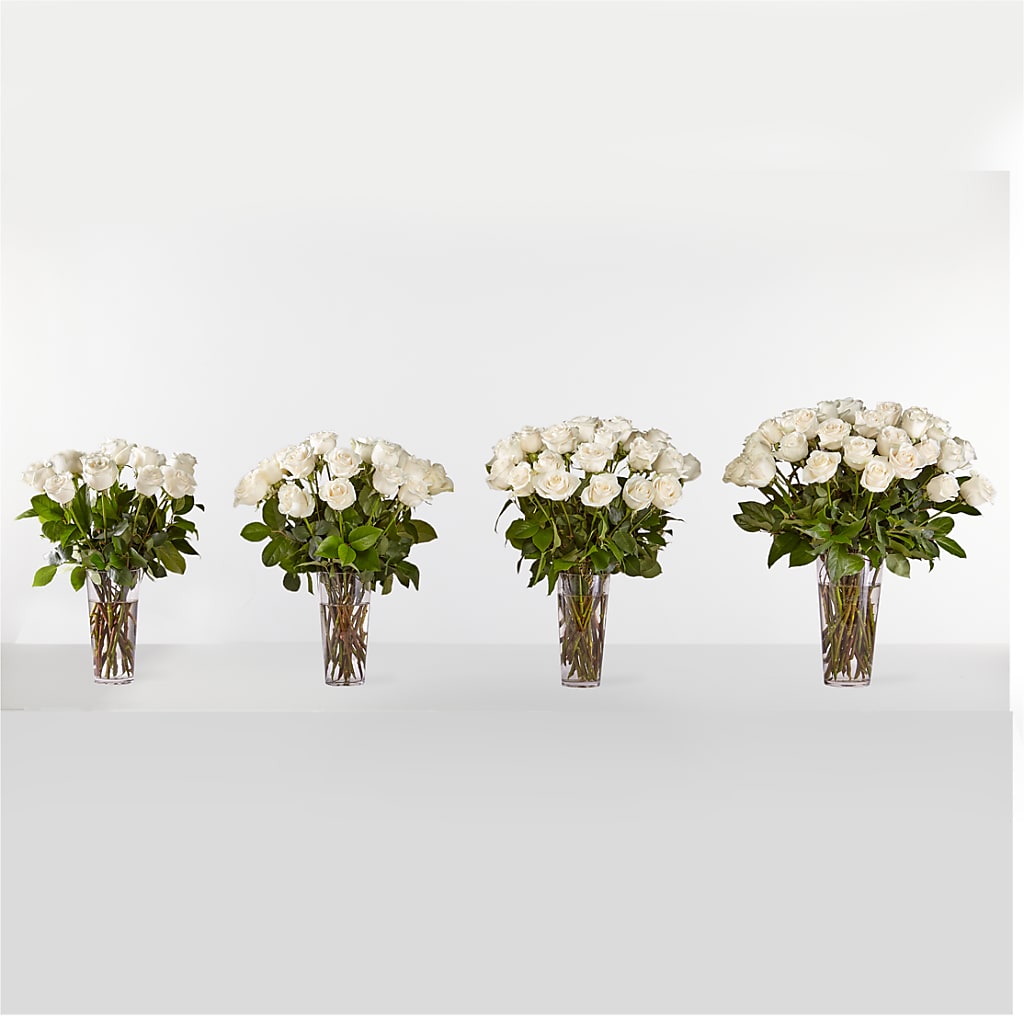 Long Stem White Rose Bouquet –  Safeway, Pleasanton CA