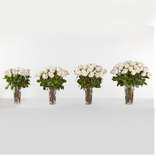 Long Stem White Rose Bouquet –  Safeway, Pleasanton CA