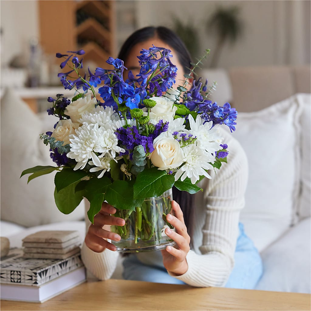 Cerulean Waves Bouquet –  Safeway, Pleasanton CA