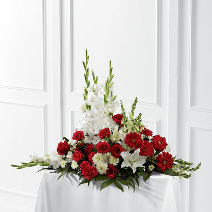 Crimson & White Arrangement –  Safeway, Pleasanton CA