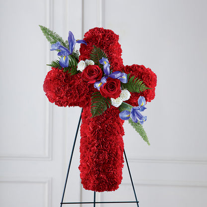 Faithful Hero Floral Cross –  Safeway, Pleasanton CA