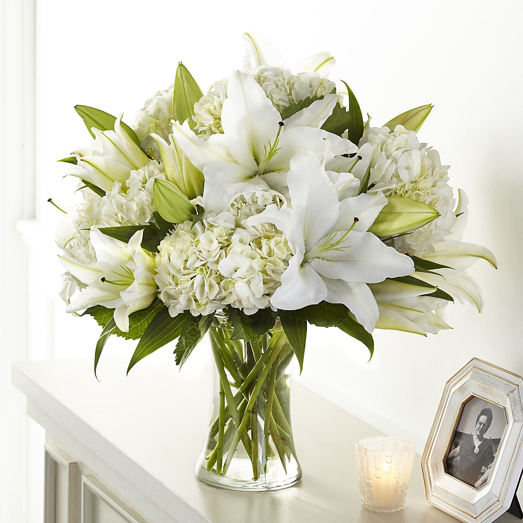 bouquet white lily flower Compassionate Lily Bouquet