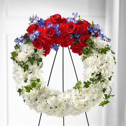 Patriotic Passion Wreath –  Safeway, Pleasanton CA