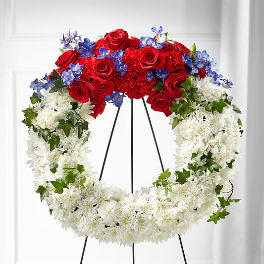 Patriotic Passion Wreath –  Safeway, Pleasanton CA