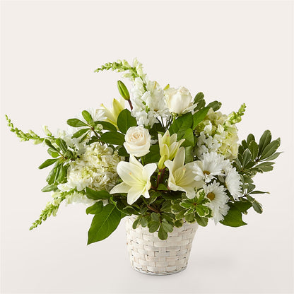 Ivory Elegance Floral Basket –  Safeway, Pleasanton CA