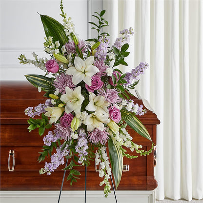 Grateful Hearts Standing Spray –  Safeway, Pleasanton CA