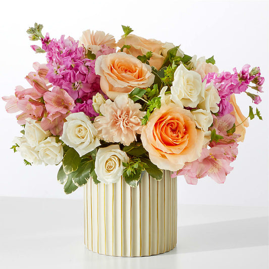 Paradise Bouquet with Ivory Vase –  Safeway, Pleasanton CA