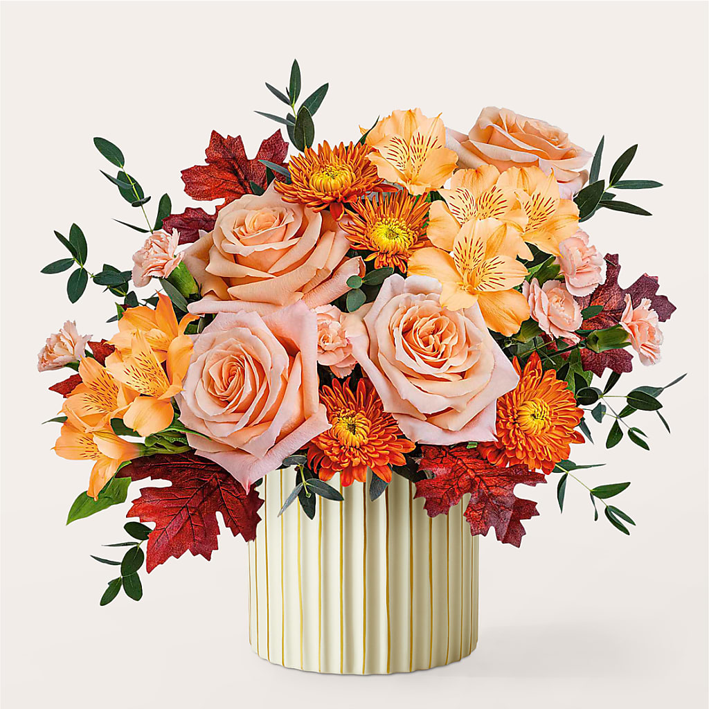 Spiced Latte Bouquet with Ivory Vase –  Safeway, Pleasanton CA