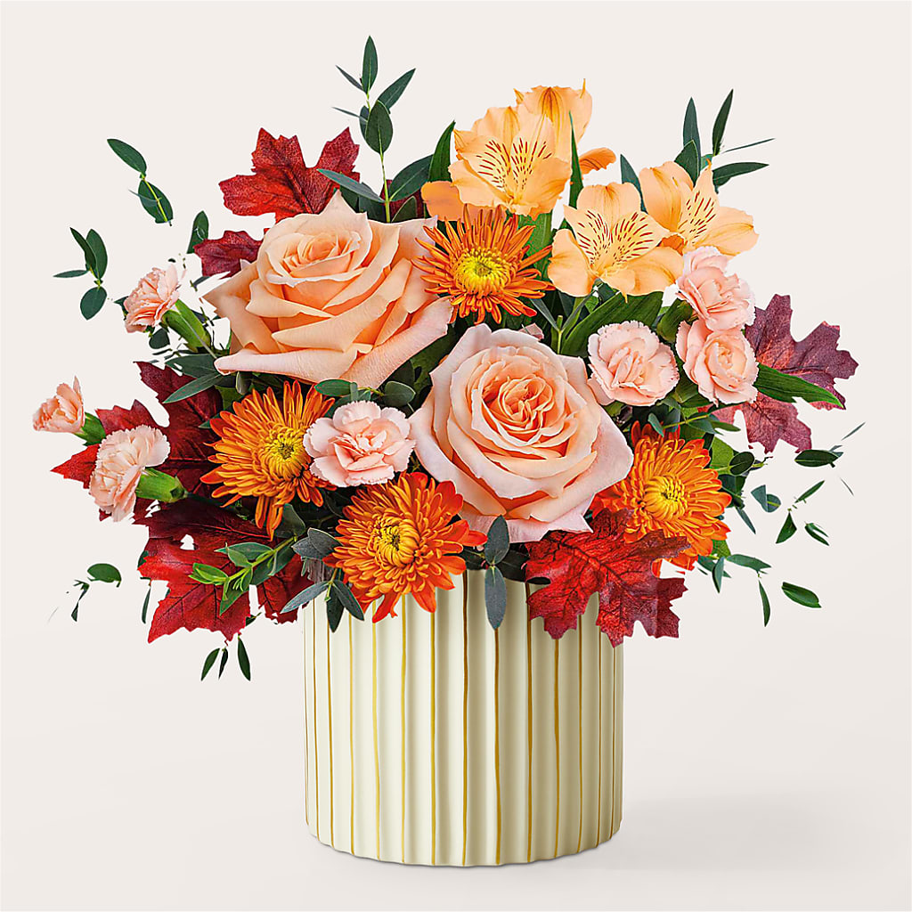 Spiced Latte Bouquet with Ivory Vase –  Safeway, Pleasanton CA