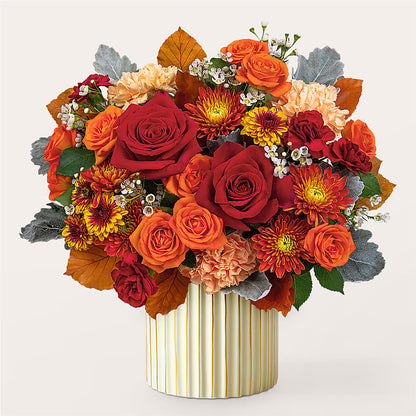 Merlot Bouquet with Ivory Vase –  Safeway, Pleasanton CA