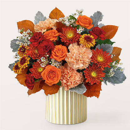 Merlot Bouquet with Ivory Vase –  Safeway, Pleasanton CA