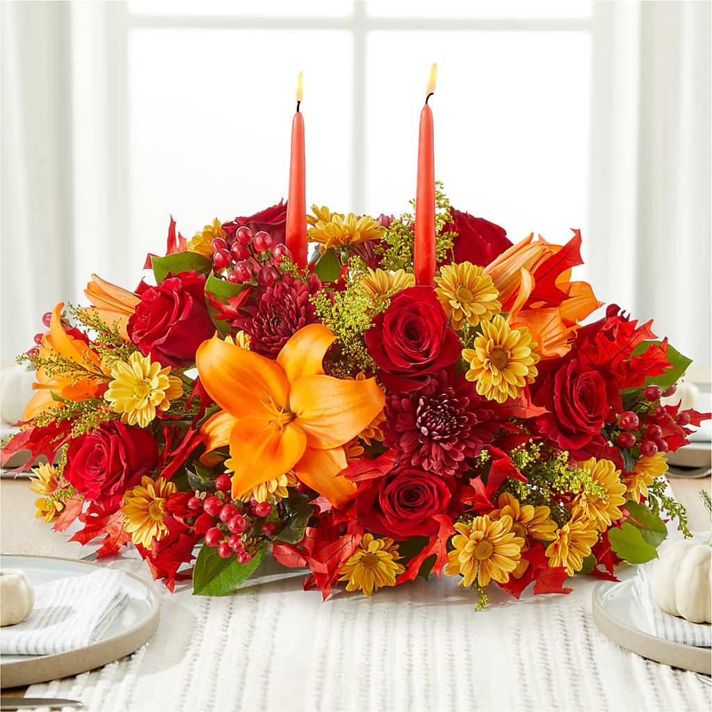 Autumn's Embrace Centerpiece –  Safeway, Pleasanton CA