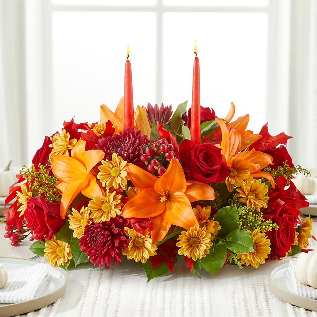 Autumn's Embrace Centerpiece –  Safeway, Pleasanton CA
